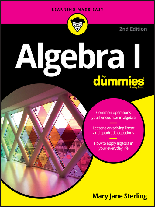 Title details for Algebra I For Dummies by Mary Jane Sterling - Available